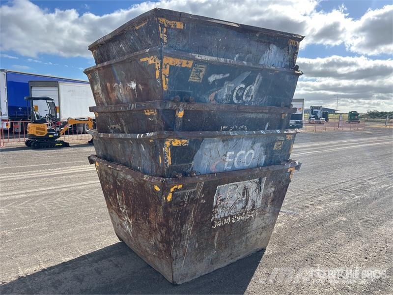 Quantity of (5) 3 m3 Skip Waste Container Other