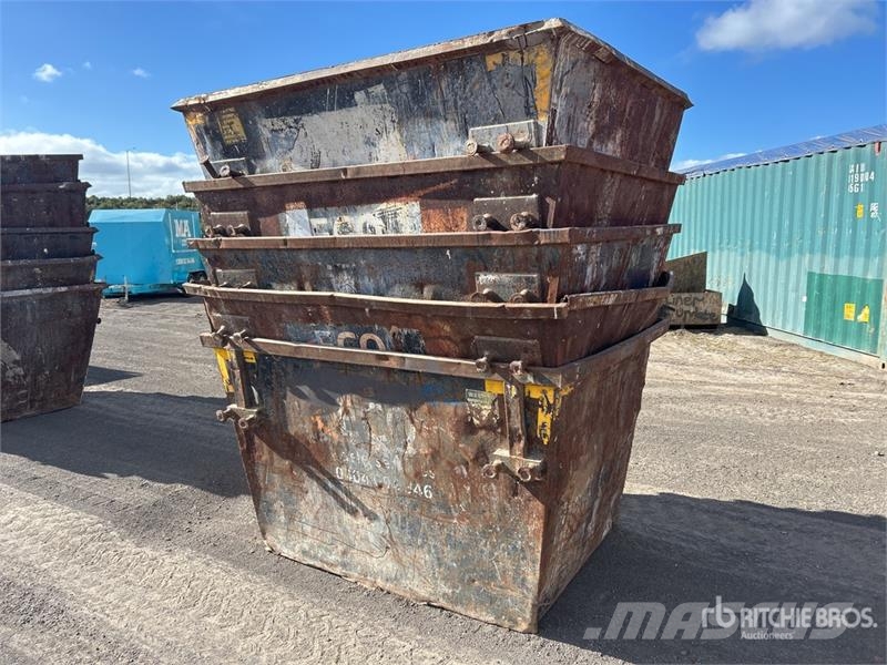 Quantity of (5) 3 m3 Skip Waste Container Other