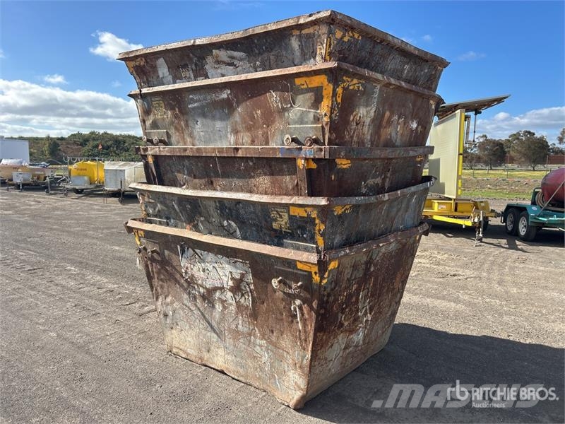 Quantity of (5) 3 m3 Skip Waste Container Other