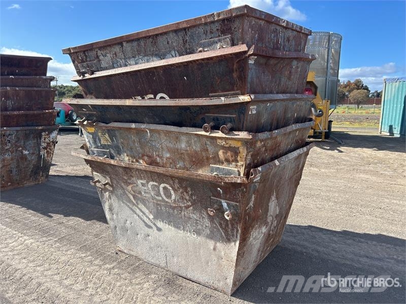 Quantity of (5) 3 m3 Skip Waste Container Other