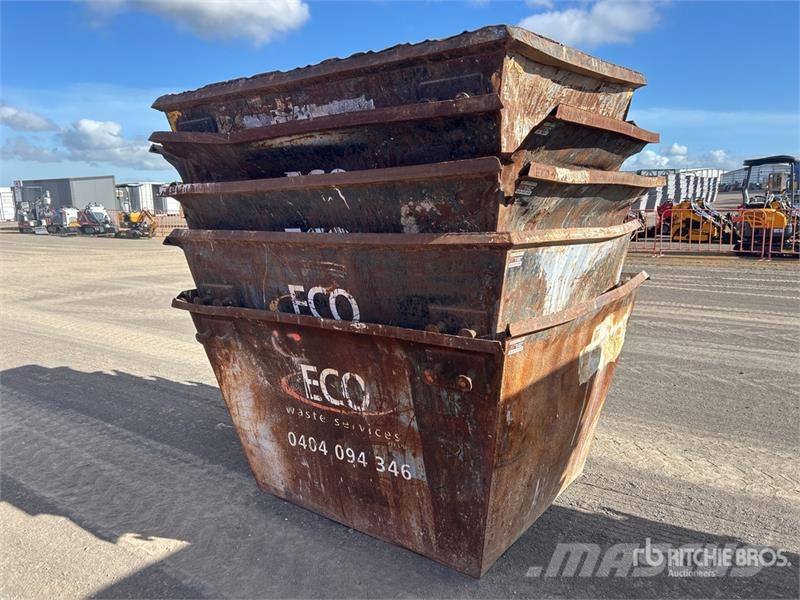 Quantity of (5) 3 m3 Skip Waste Container Other