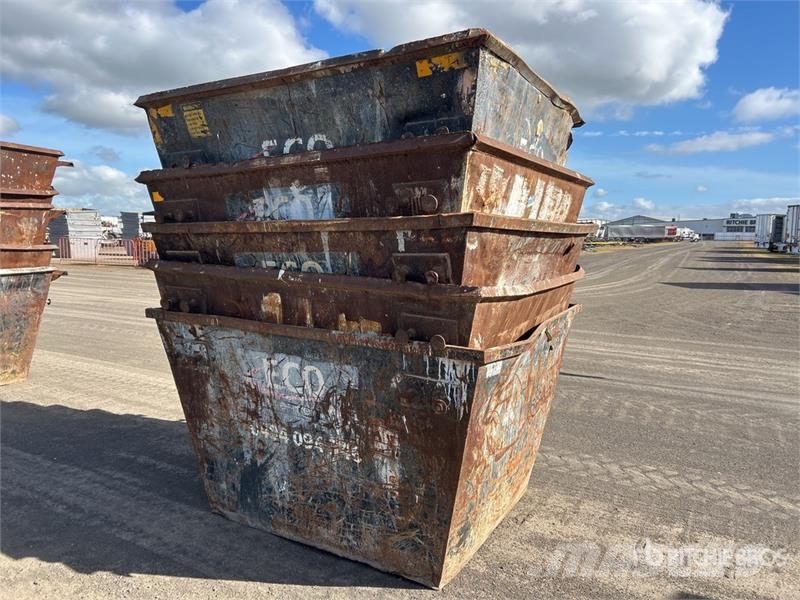 Quantity of (5) 3 m3 Skip Waste Container Other
