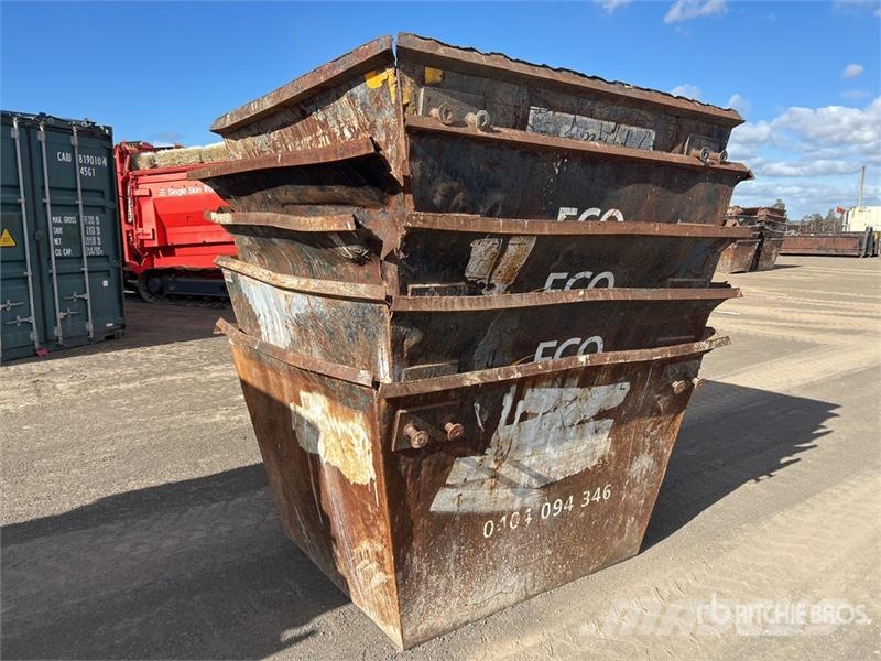 Quantity of (5) 3 m3 Skip Waste Container Other
