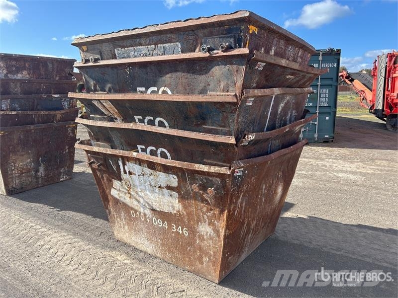 Quantity of (5) 3 m3 Skip Waste Container Other