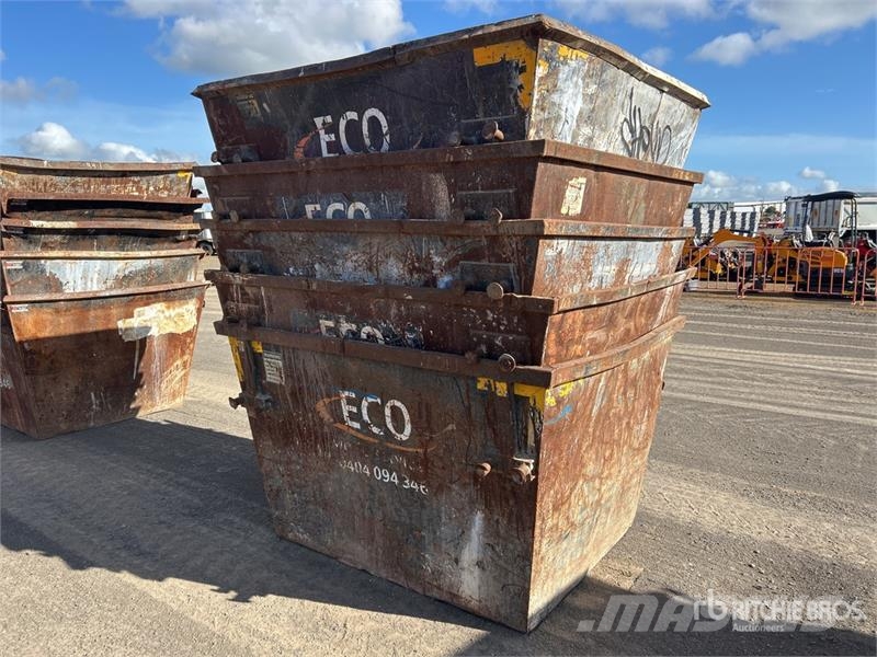 Quantity of (5) 3 m3 Skip Waste Container Other
