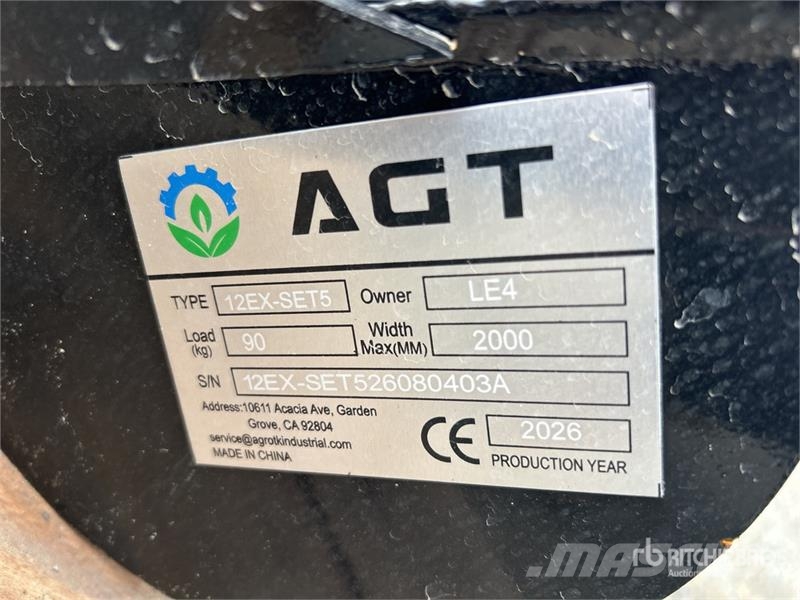 Quantity of (5) AGT 12EX-SET5 Mini Excavator Atta Andere Zubehörteile