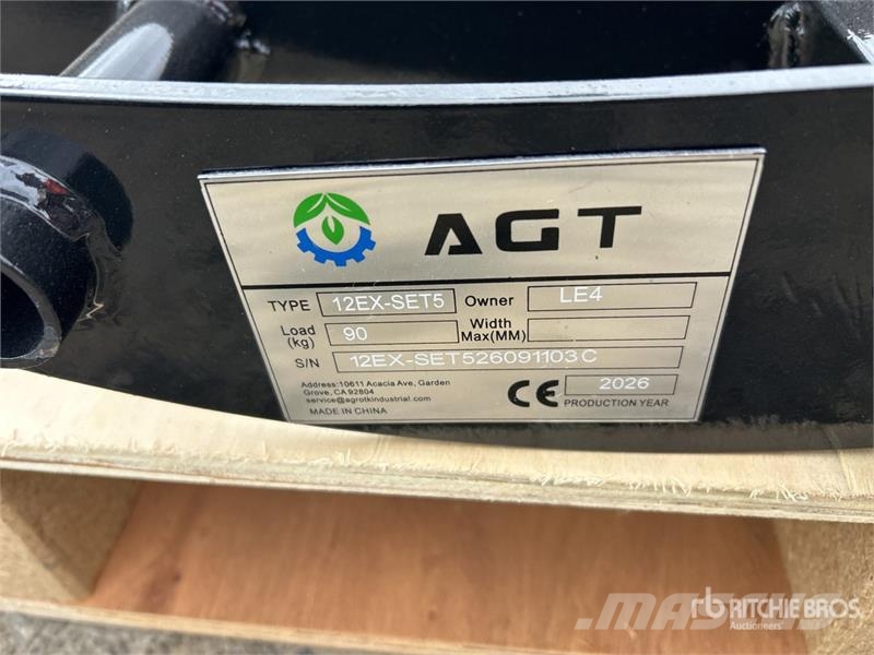 Quantity of (5) AGT 12EX-SET5 Mini Excavator Atta Other components