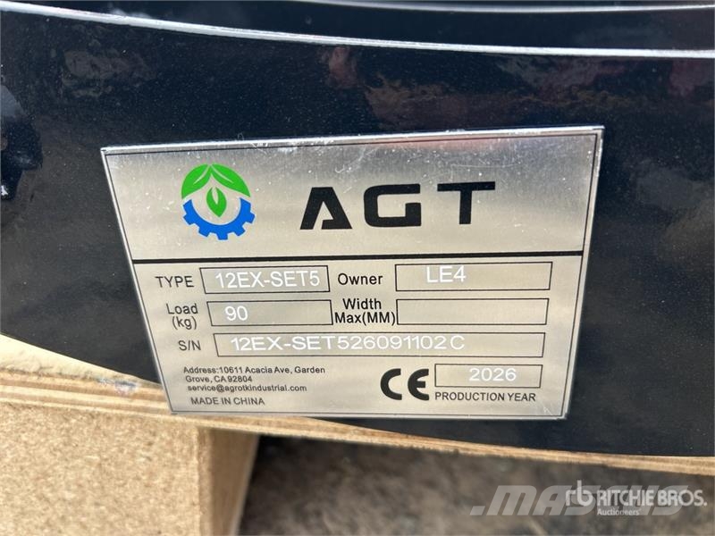 Quantity of (5) AGT 12EX-SET5 Mini Excavator Atta Other components
