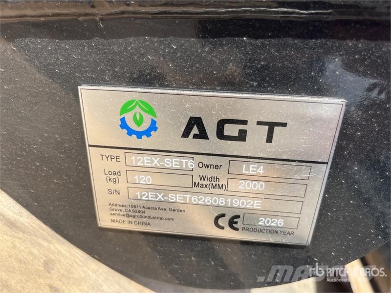 Quantity of (6) AGT 12EX-SET6 Mini Excavator Atta Ostale komponente za građevinarstvo