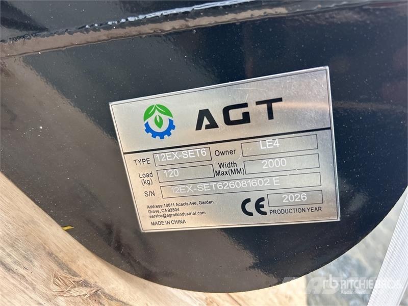 Quantity of (6) AGT 12EX-SET6 Mini Excavator Atta Other components
