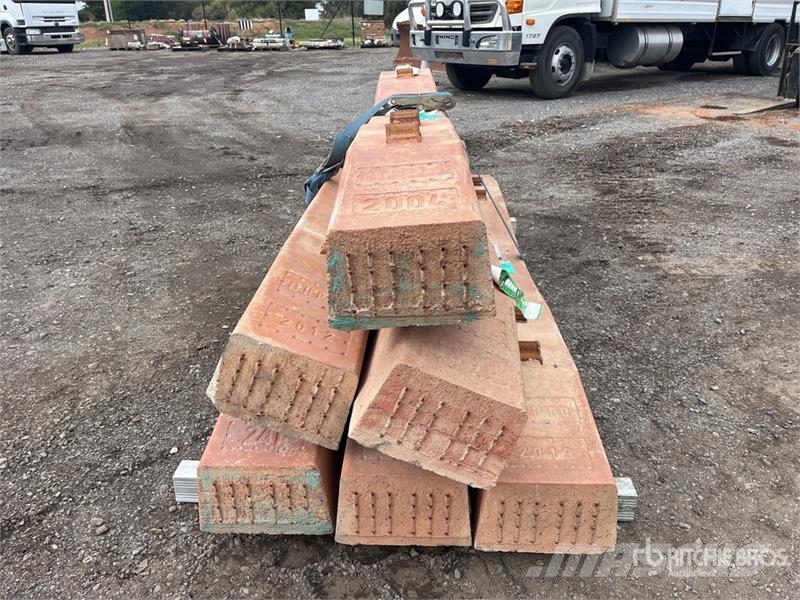 Quantity of (6) Concrete Railway Sleepers Other farming trailers