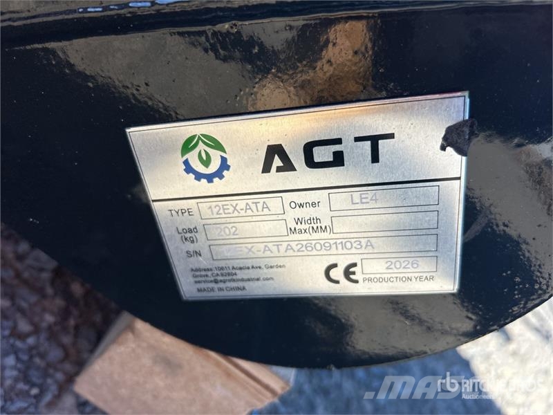 Quantity of (9) AGT 12EX-ATA Mini Excavator Attac Other components
