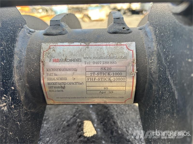 Roo Attachments SK20 1000 mm Rake Attachment (Unused) Rakes and tedders