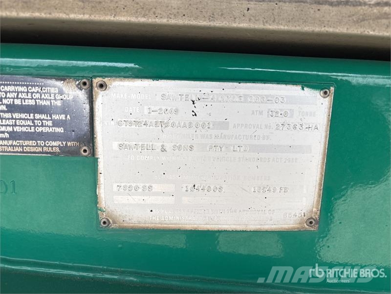 Sawtell & Sons 7.8 m Quad Dog End Dump Trailer Kiper prikolice