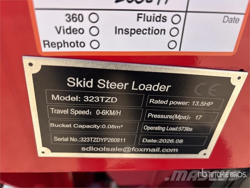 SDLOOL SL-323TZD Mini Skid Steer Loader (Unused) Skid steer loaders