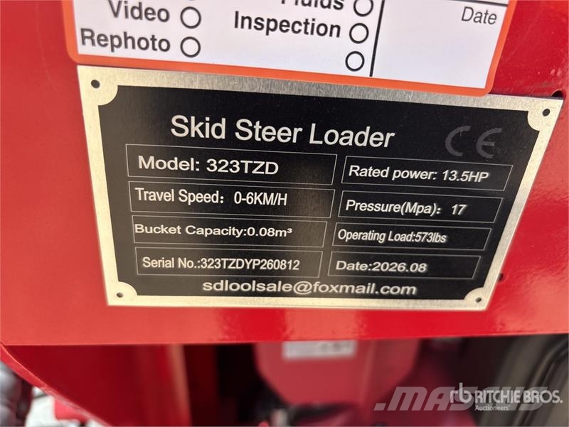SDLOOL SL-323TZD Mini Skid Steer Loader (Unused) Skid steer loaders