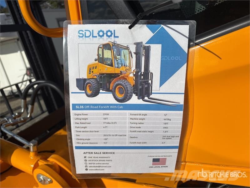 SDLOOL SL-35 3.5 ton 4x4 Rough Terrain Forklift (U 越野叉车|叉装车