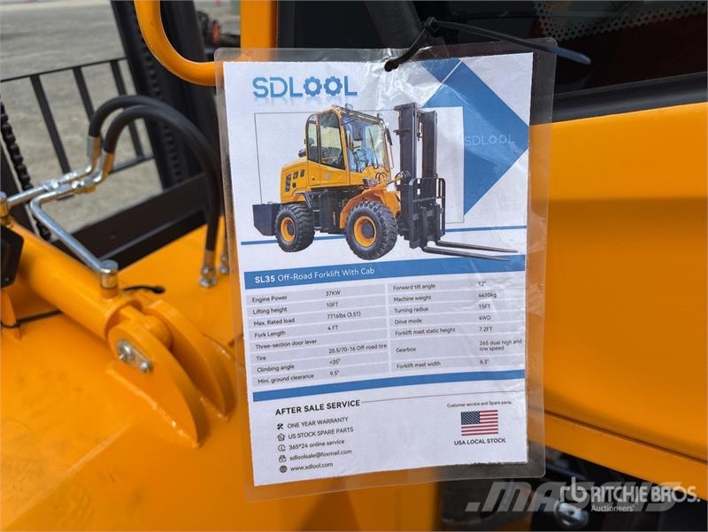  SDLOOL SL-35 3.5 ton 4x2 Rough Terrain Forklift (U شاحنات الطرق الوعرة
