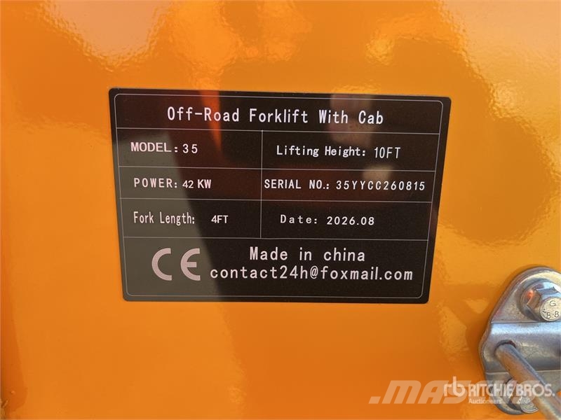  SDLOOL SL-35 4x4 Rough Terrain Forklift (Unused) Vorkheftruck voor zwaar terrein