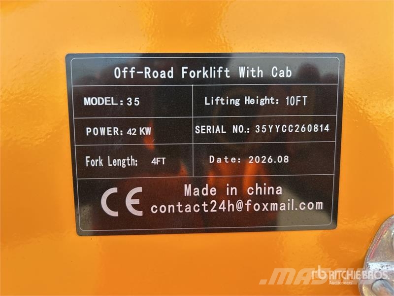  SDLOOL SL-35 4x4 Rough Terrain Forklift (Unused) Vorkheftruck voor zwaar terrein
