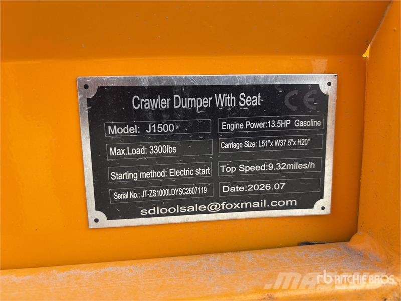 SDLOOL SL-J1500 1.5 ton Mini Crawler Dumper (Unuse Mini tombereau