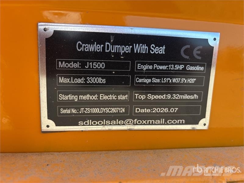 SDLOOL SL-J1500 1.5 ton Mini Crawler Dumper (Unuse Mini tombereau