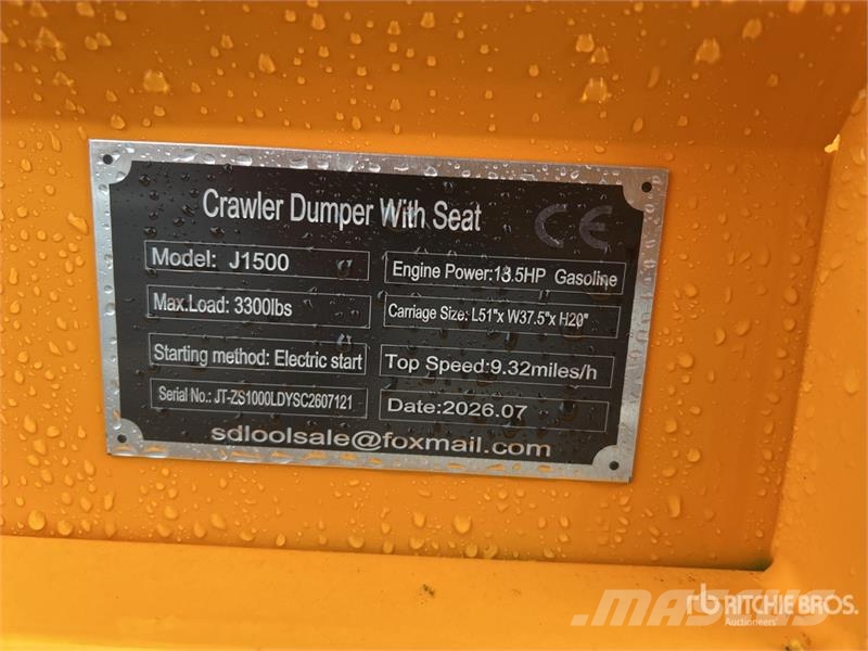 SDLOOL SL-J1500 1.5 ton Mini Crawler Dumper (Unuse サイト ダンプ