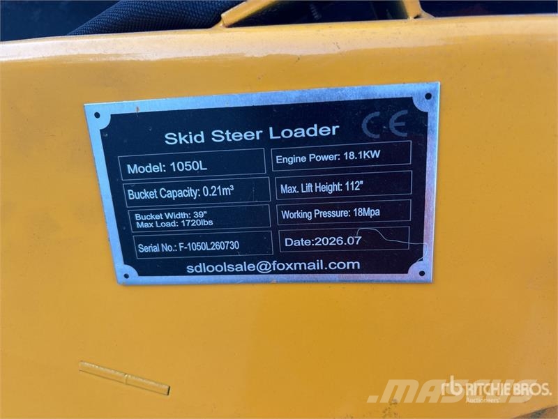  SDLOOL SL1050L Mini Compact Track Loader (Unused) Kompaktrakodók