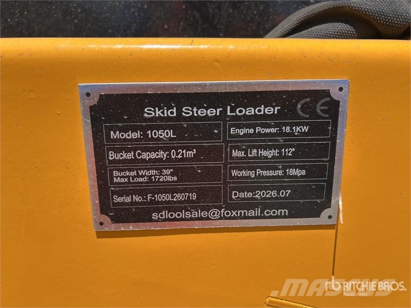 SDLOOL SL1050L Mini Compact Track Loader (Unused) Skid steer loaders