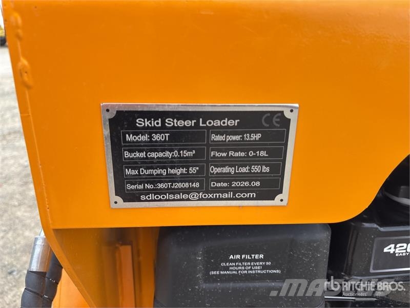  SDLOOL SL360T Mini Skid Steer Loader (Unused) لوادر انزلاقية التوجيه
