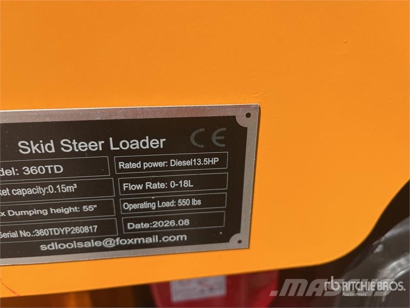 SDLOOL SL360TD Mini Compact Track Loader (Unused) Φορτωτάκια