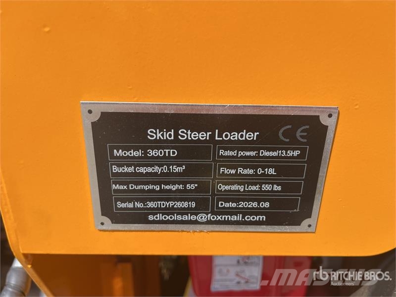  SDLOOL SL360TD Mini Compact Track Loader (Unused) لوادر انزلاقية التوجيه
