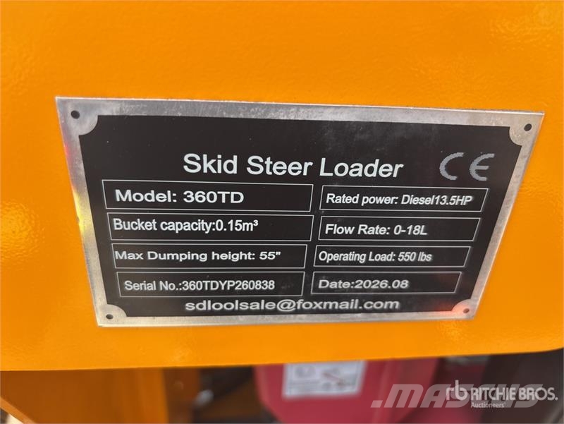 SDLOOL SL360TD Mini Compact Track Loader (Unused) Skid steer mini utovarivači