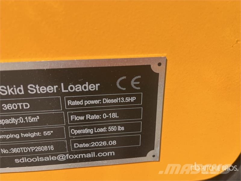 SDLOOL SL360TD Mini Compact Track Loader (Unused) لوادر انزلاقية التوجيه
