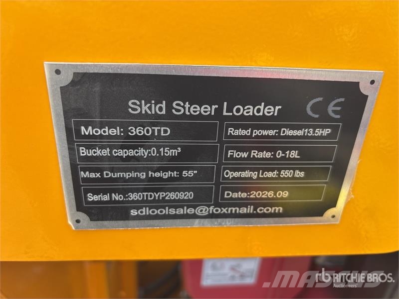 SDLOOL SL360TD Mini Compact Track Loader (Unused) Skid steer mini utovarivači
