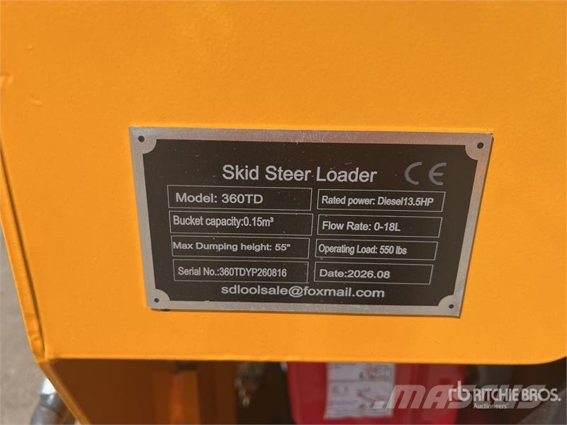 SDLOOL SL360TD Mini Compact Track Loader (Unused) لوادر انزلاقية التوجيه
