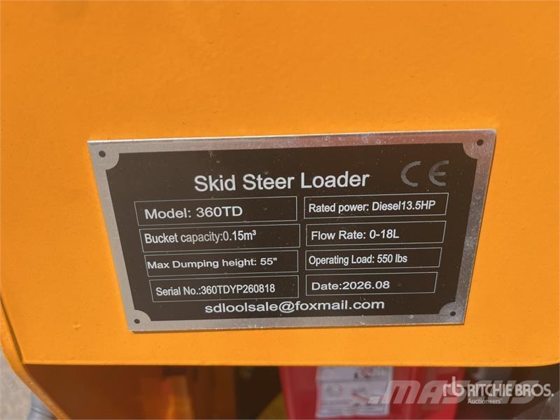SDLOOL SL360TD Mini Compact Track Loader (Unused) لوادر انزلاقية التوجيه