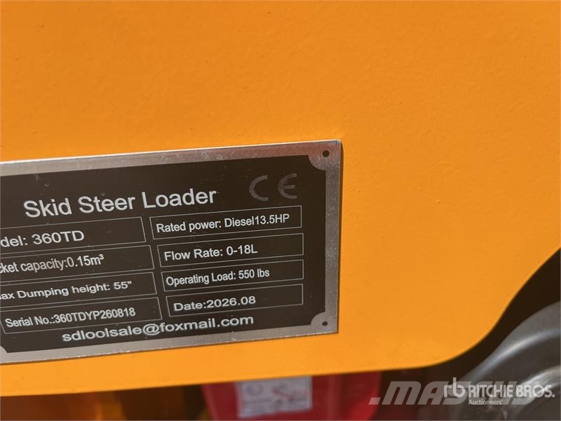 SDLOOL SL360TD Mini Compact Track Loader (Unused) لوادر انزلاقية التوجيه