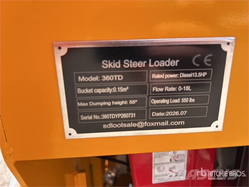  SDLOOL SL360TD Mini Skid Steer Loader (Unused) Skid steer mini nakladalci