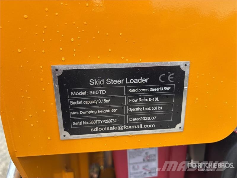 SDLOOL SL360TD Mini Skid Steer Loader (Unused) Kompaktlader