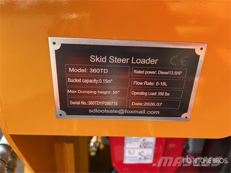 SDLOOL SL360TD Mini Skid Steer Loader (Unused) Мини-погрузчики