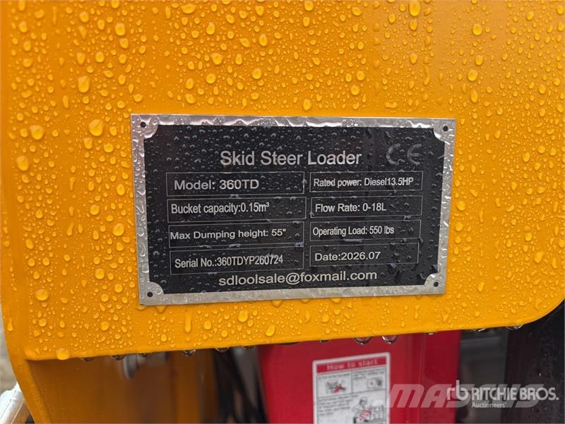 SDLOOL SL360TD Mini Skid Steer Loader (Unused) Kompaktlader