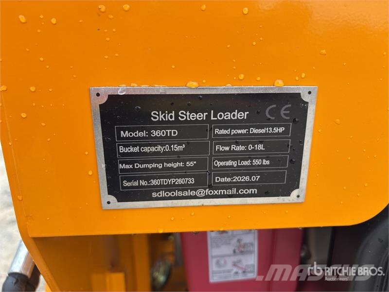 SDLOOL SL360TD Mini Skid Steer Loader (Unused) Kompaktlader