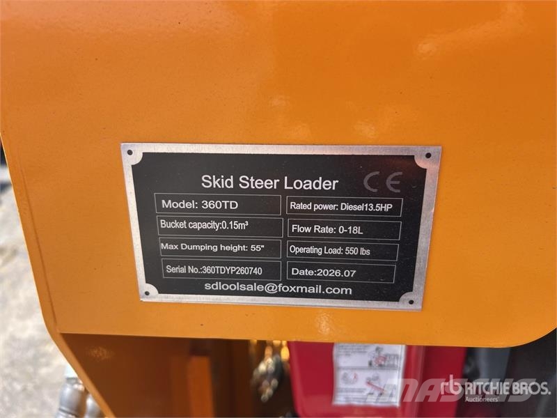 SDLOOL SL360TD Mini Skid Steer Loader (Unused) Kompaktlader