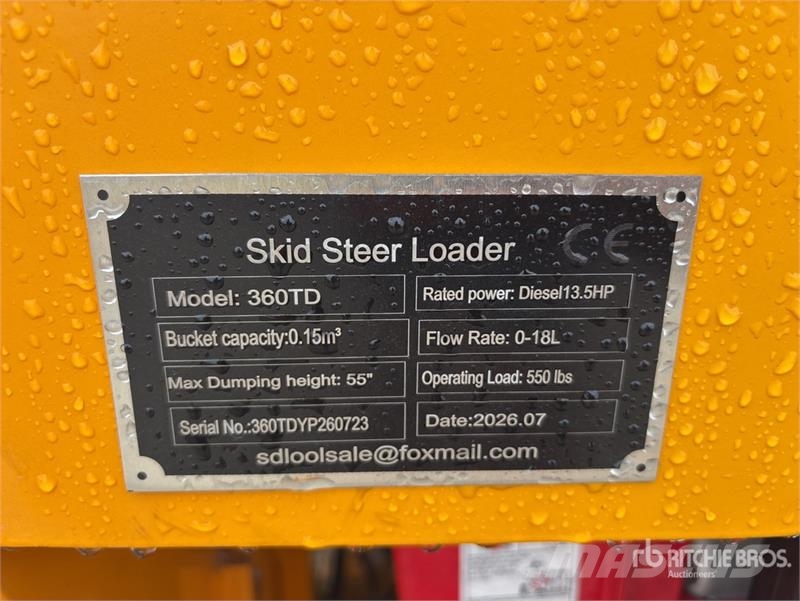 SDLOOL SL360TD Mini Skid Steer Loader (Unused) スキッドステアローダー