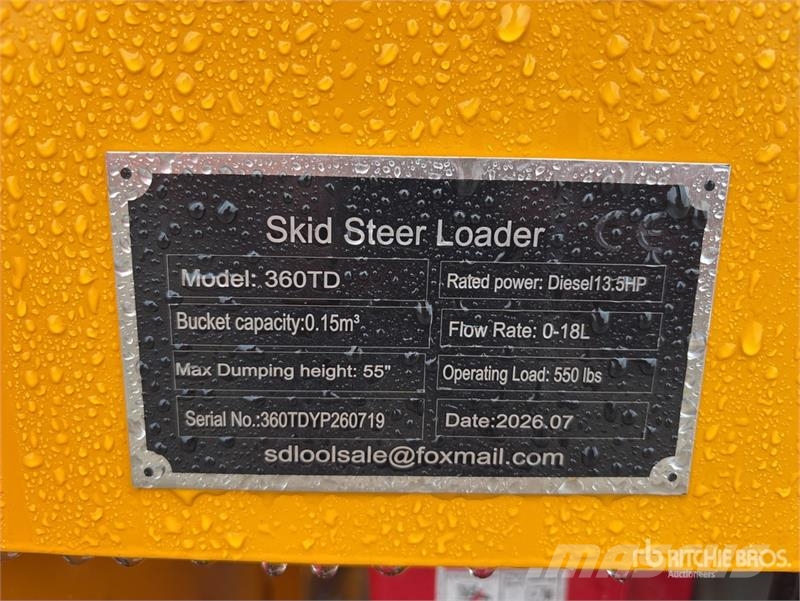  SDLOOL SL360TD Mini Skid Steer Loader (Unused) Skid steer mini nakladalci
