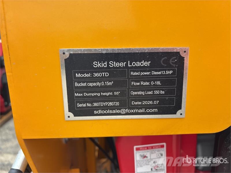  SDLOOL SL360TD Mini Skid Steer Loader (Unused) Skid steer mini nakladalci
