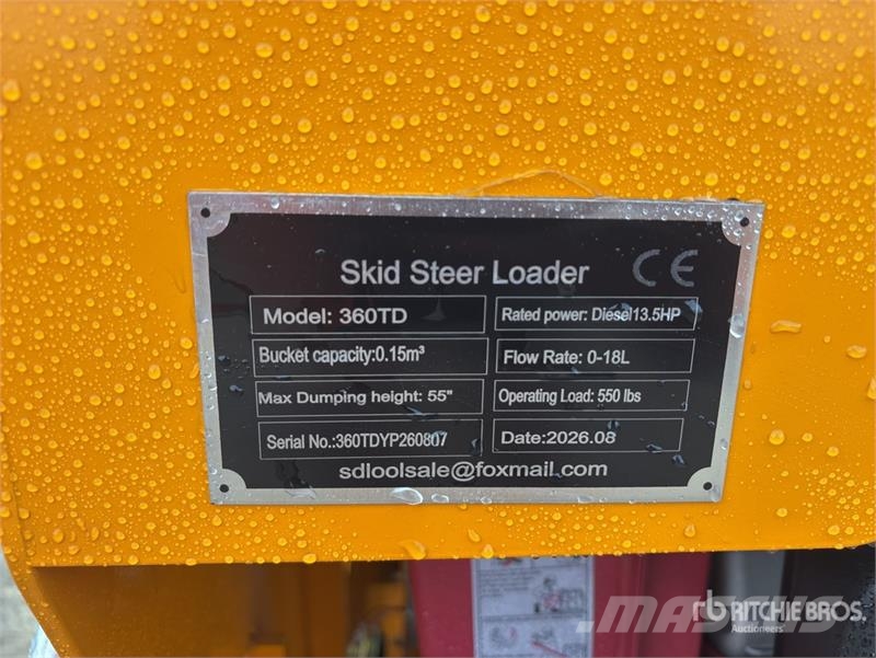 SDLOOL SL360TD Mini Skid Steer Loader (Unused) スキッドステアローダー