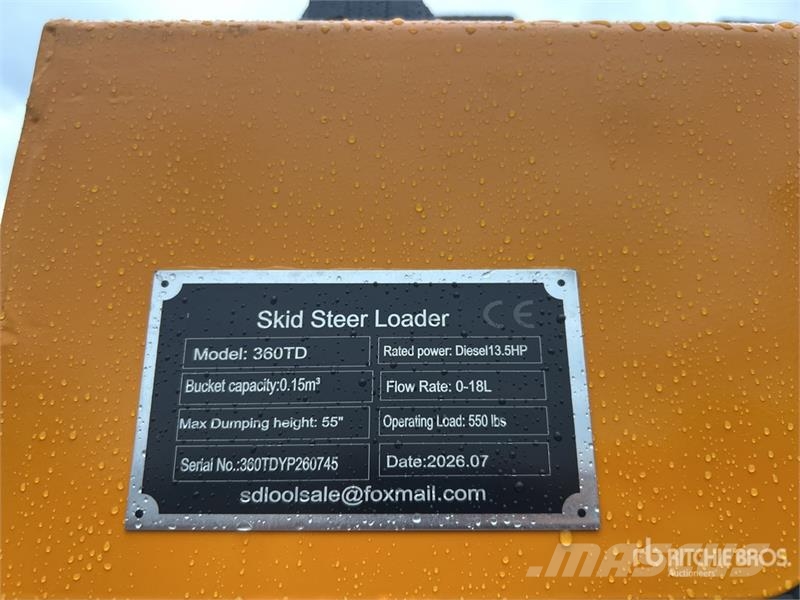 SDLOOL SL360TD Mini Skid Steer Loader (Unused) Kompaktlader