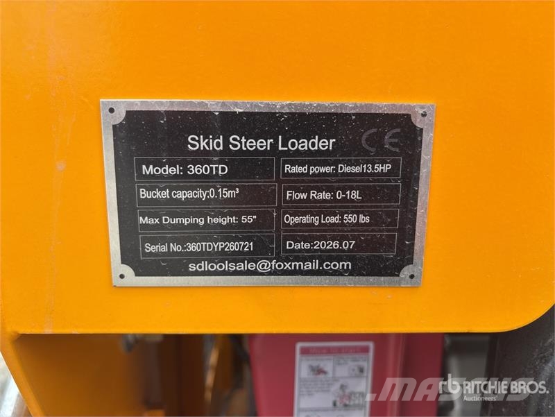 SDLOOL SL360TD Mini Skid Steer Loader (Unused) Kompaktlader